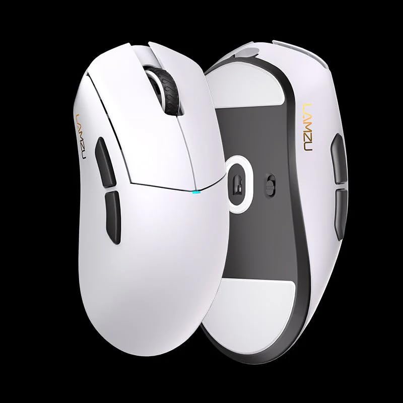Amazon | LAMZU PARO ゲーミングマウス 8K対応 (Polar White) | ノー